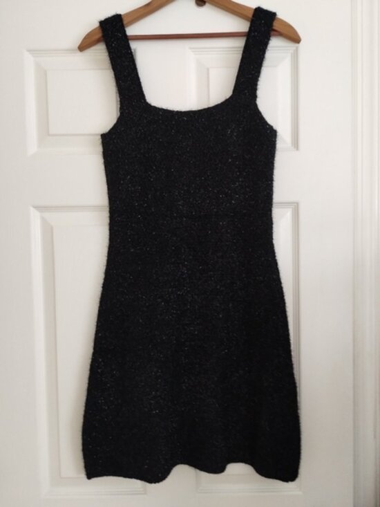 Zara Black Mini Dress Medium - Picture 3 of 9
